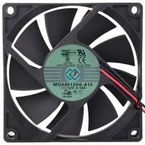 Protechnic MGA8012HS-A15 DC 12V 0.18A 2 Wires Axial Cooling Fan