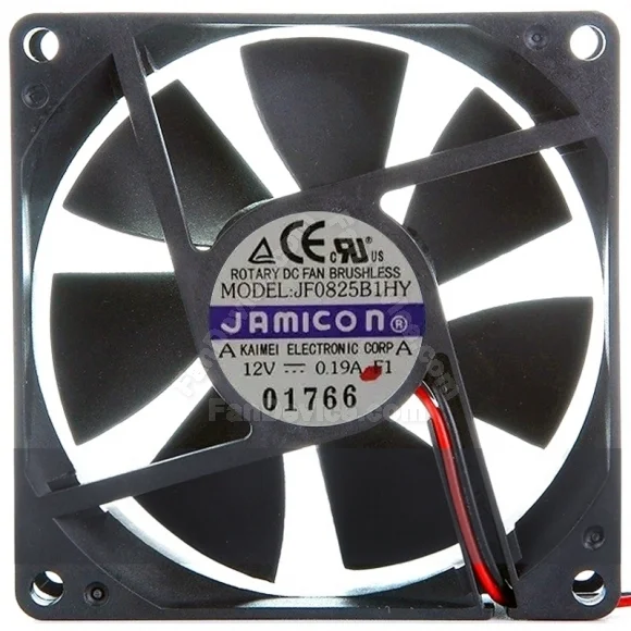 JAMICON JF0825B1HY DC 12V 0.19A 2 / 3 Wires Cooling Fan