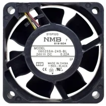 NMB 06025SA-24S-BL DC 24V 0.22A 3 Wires Axial Cooling Fan