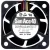 Sanyo 109P0424H7D17 DC 24V 0.08A 3 Wires Axial Cooling Fan