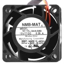 NMB-MAT 1611RL-04W-B69 DC 12V 0.35A 3 Wires Axial Cooling Fan