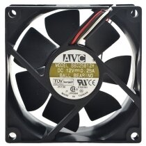 AVC B8025B12H DC 12V 0.25A 3 Wires Ball Bearing Axial Cooling Fan