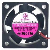 Bi-Sonic BP402012H C1 DC 12V 0.16A 2 Wires Brushless Axial Cooling Fan