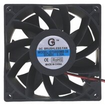 GT0960MB-38 DC 60V 0.30A 2 Wires 9038 Brushless Axial Cooling Fan