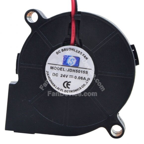 JSL JDH5015S DC 24V 0.06A 2 Wires Brushless Blower Cooling Fan