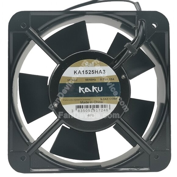 KAKU KA1525HA3 AC 380V 0.18/0.15A 2 Wires Axial Cooling Fan
