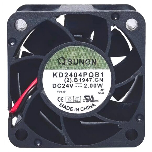 Sunon KD2404PQB1 DC 24V 2.00W 2 Wires / 3 Wires Axial Cooling Fan