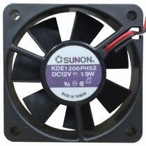 Sunon KDE1206PHS2 DC 12V 1.9W 2 Wires 6015 Axial Cooling Fan