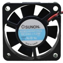 Sunon KDE2405PHS3 DC 24V 1.2W 2 Wires 5015 Axial Cooling Fan