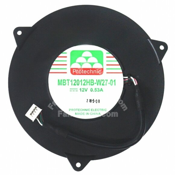 Protechnic MBT12012HB-W27-01 DC 12V 0.53A Cooling Fan