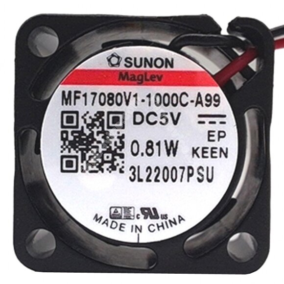Sunon Maglev MF17080V1-1000C-A99 DC 5V 0.81W 2 Wires Axial Cooling Fan