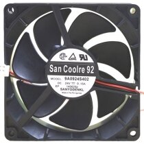Sanyo Denki 9A0924S402 DC 24V 0.15A 2 Wires Axial Cooling Fan