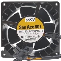 Sanyo Denki 9GL0827P1K04 DC 27V 0.8A 8038 Axial Cooling Fan