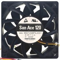 Sanyo Denki 9GV1248P4J031 DC 48V 0.5A 12025 Axial Cooling Fan