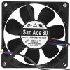 Sanyo Denki 109R0824G4D07 DC 24V 0.2A 2 Wires / 3 Wires Axial Cooling Fan