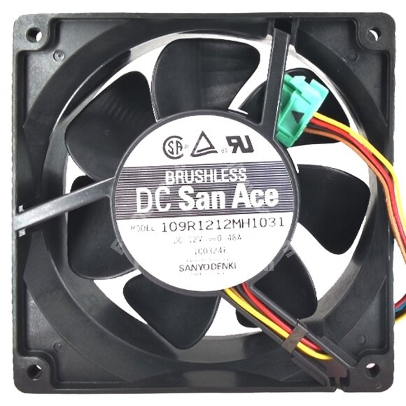 Sanyo Denki 109R1212MH1031 DC 12V 0.48A 12038 Axial Cooling Fan