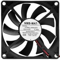 NMB-MAT 3106KL-04W-B70 DC 12V 0.34A 2 Wires Axial Cooling Fan