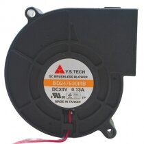 Y.S.TECH BD247530MB DC 24V 0.13A 2 Wires Brushless Blower Cooling Fan