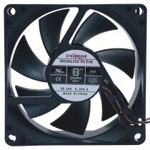 DWPH EFS-08E24D DC 24V 0.25A 2 Wires Brushless Axial Cooling Fan