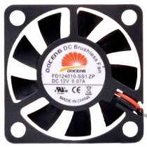 DOCENG FD124010-SS1 DC 12V 0.07A 2 Wires Brushless Axial Cooling Fan