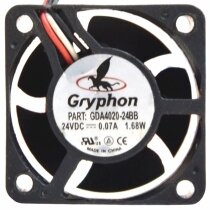 Gryphon GDA4020-24BB DC 24V 0.07A 1.68W 2 / 3 Wires Axial Cooling Fan