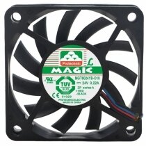 Magic MGT6024YB-O10 DC 24V 0.22A 2 Wires / 3 Wires Axial Cooling Fan