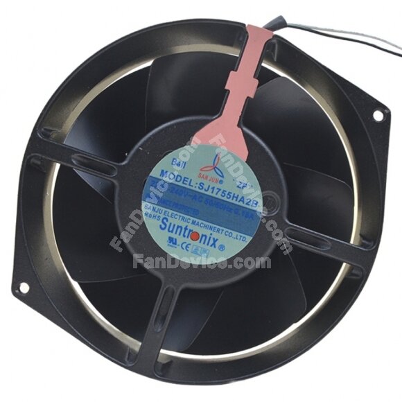 SAN JUN SJ1755HA2B AC 220V-240V 0.18A Impedance Protected Cooling Fan