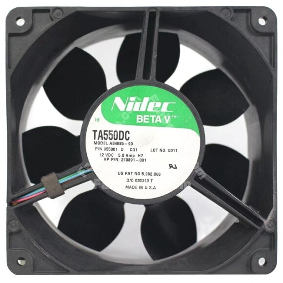 Nidec TA550DC A34885-90 DC 12V 5.00AMP 4 Wires PWM Axial Cooling Fan
