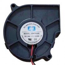 JSL JDH7530S 24V 0.20A 2 Wires DC Brushless Blower Cooling Fan