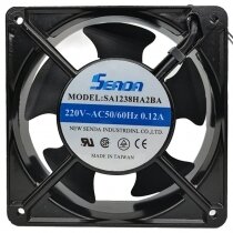 SENDA SA1238HA2BA AC 220V 0.12A 2 Wires Axial Cooling Fan