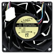 ADDA AS08012MB389B00 12V 2.20A 4 Wires DC Brushless PWM Axial Fan