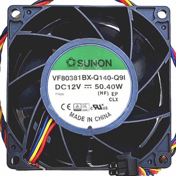 Sunon VF80381BX-Q140-Q9I DC 12V 50.40W 4 Wires Axial Cooling Fan