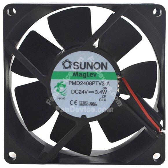Sunon Maglev PMD2408PTV3-A DC 24V 3.4W 2 / 3 Wires 8025 Axial Fan