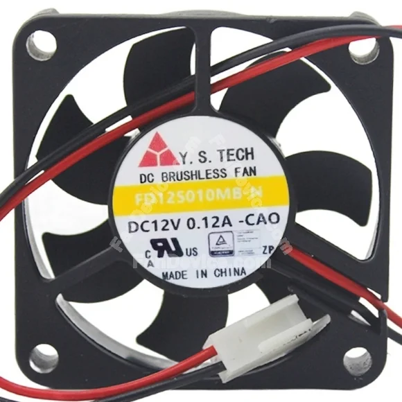 Y.S.TECH FD125010MB-N 12V 0.12A DC Brushless Axial Fan