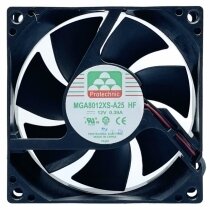 Protechnic MGA8012XS-A25 DC 12V 0.39A 2 Wires 8025 Axial Cooling Fan
