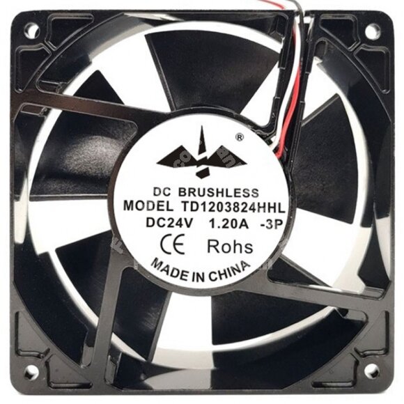 TD TD1203824HHL 24V 1.20A 2 / 3 Wires DC Brushless Axial Cooling Fan