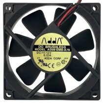 ADDA AD0812MB-A70 12V 0.12A 2 Wires 8025 DC Brushless Axial Cooling Fan
