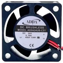 ADDA AD0424UB-C51 24V 0.10A DC Brushless 2 Wires Axial Cooling Fan