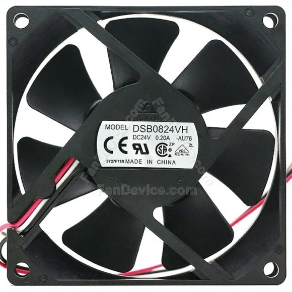 Delta DSB0824VH DC 24V 0.28A 3 Wires Axial Cooling Fan
