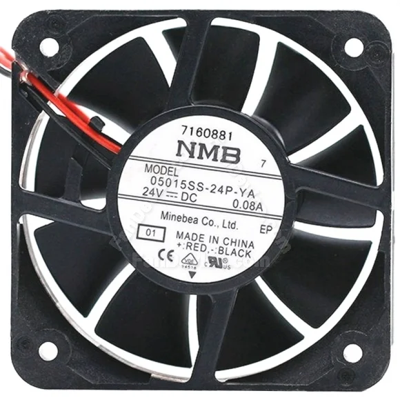 NMB 05015SS-24P-YA DC 24V 0.08A 2 Wires Axial Cooling Fan