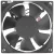 ADDA AD08012MB257003 12V 0.13A 2 Wires Axial DC Brushless Cooling Fan