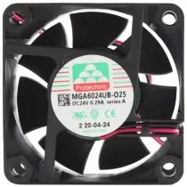 Protechnic MGA6024UB-O25 DC 24V 0.29A 2 Wires Axial Cooling Fan