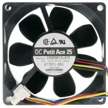 Sanyo 109R0812L415 DC 12V 0.06A 3 Wires Axial Cooling Fan