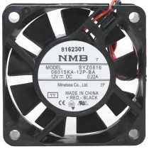 NMB 06015KA-12P-BA DC 12V 0.22A 2 Wires Axial Cooling Fan
