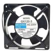 MEIXING GX120-3 AC 220V 0.14A 26W Axial Cooling Fan