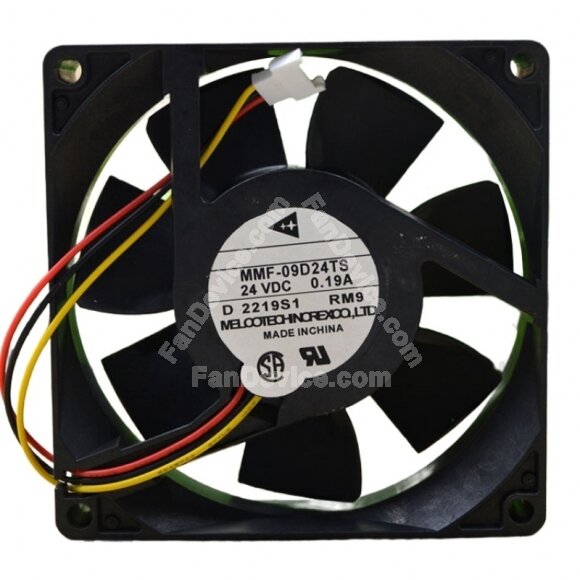 Mitsubishi MMF-09D24TS DC 24V 0.19A 3 Wires Axial Cooling Fan