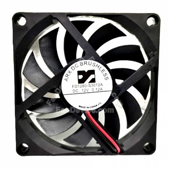 ARX FD1280-S3012A DC 12V 0.12A 2 Wires / 3 Wires Axial Cooling Fan