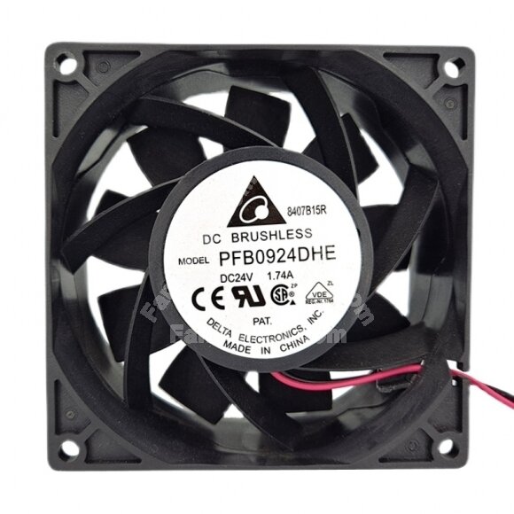 Delta PFB0924DHE DC 24V 1.74A 2 Wires / 3 Wires / 4 Wires Axial Cooling Fan