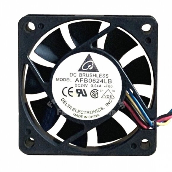 Delta AFB0624LB DC 24V 0.04A 2 Wires / 3 Wires Axial Cooling Fan