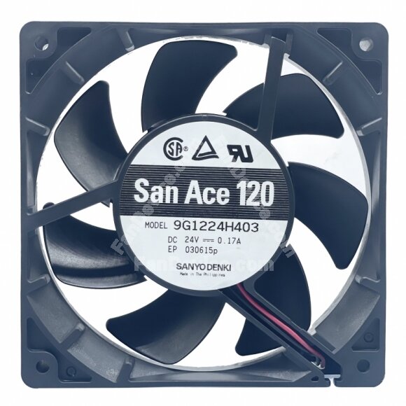 Sanyo Denki San Ace 120 9G1224H403 DC 24V 0.17A 12025 Axial Cooling Fan